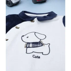 Prenatal Pelele blanco y azul de niña con perrito* Ropa Y Accesorios·Peleles|Recién Nacido·Ropa Y Accesorios