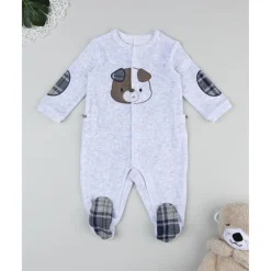 Prenatal Pelele gris de niño con perrito* Ropa Y Accesorios·Peleles|Recién Nacido·Ropa Y Accesorios