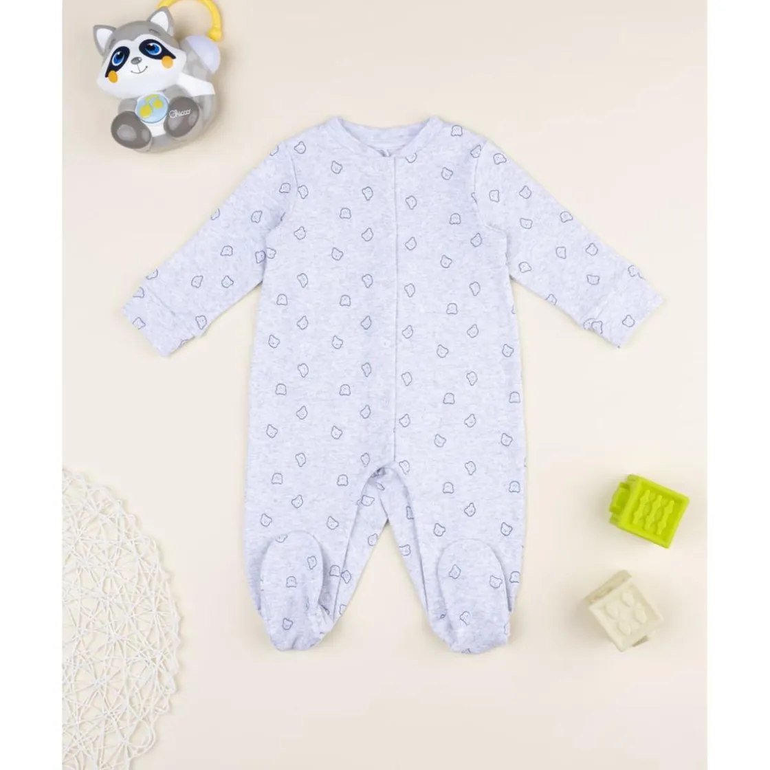 Prenatal Pelele gris ositos* Ropa Y Accesorios·Peleles|Recién Nacido·Ropa Y Accesorios