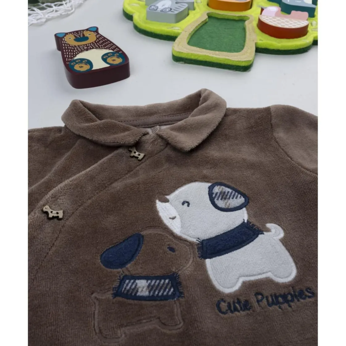 Prenatal Pelele marrón de niño con perrito* Ropa Y Accesorios·Peleles|Recién Nacido·Ropa Y Accesorios