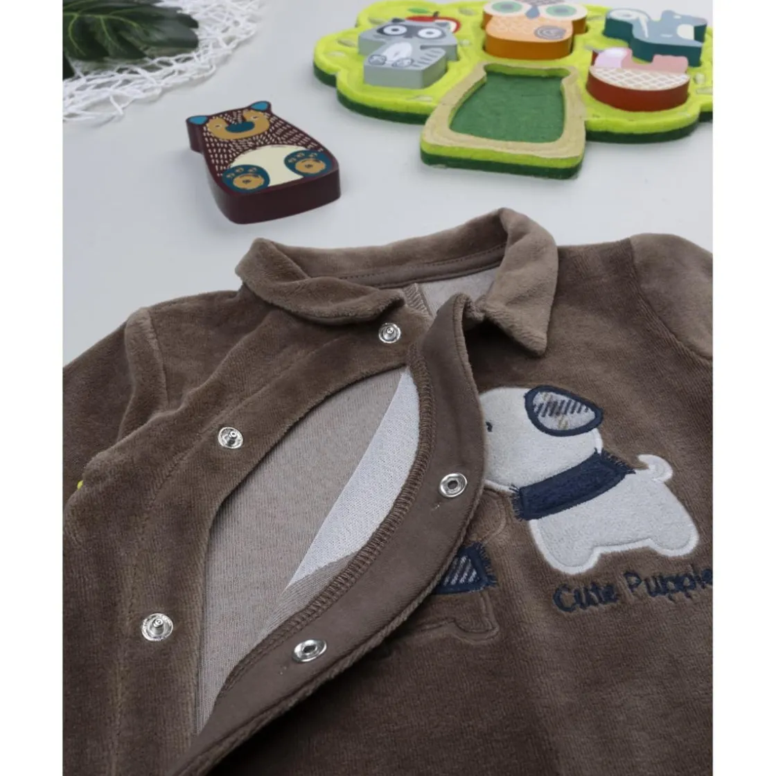 Prenatal Pelele marrón de niño con perrito* Ropa Y Accesorios·Peleles|Recién Nacido·Ropa Y Accesorios