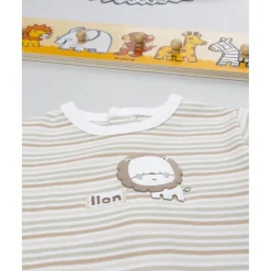 Prenatal Pelele rayas león