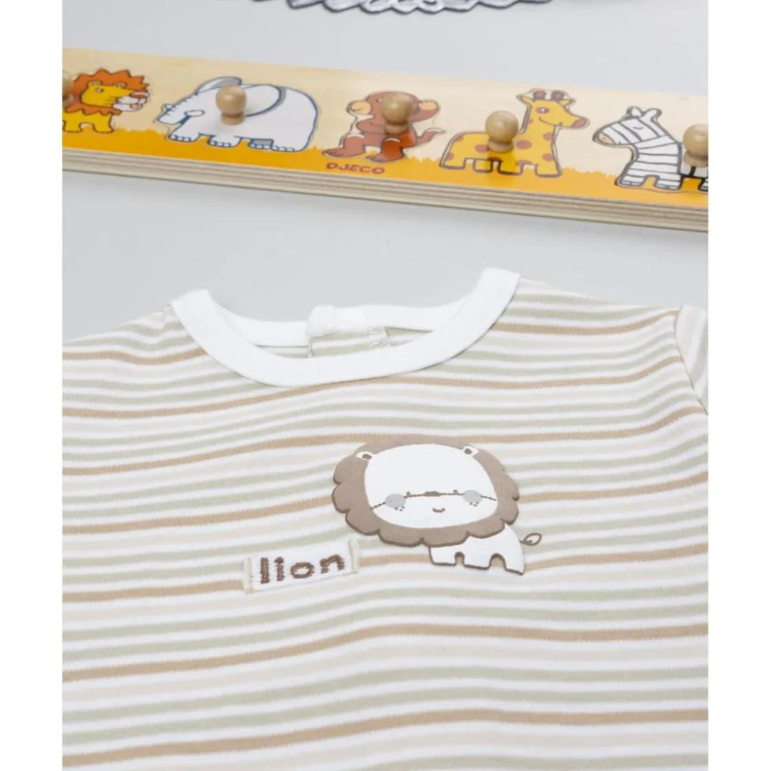 Prenatal Pelele rayas león