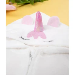 Prenatal Pelele rosa con capucha de unicornio