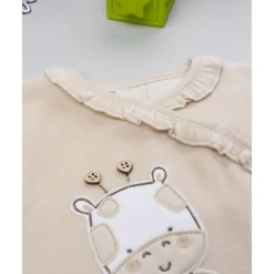 Prenatal Pelele terciopelo jirafa