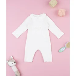 Prenatal Pelele tricot blanco de niña con lazo* Ropa Y Accesorios·Peleles|Recién Nacido·Ropa Y Accesorios