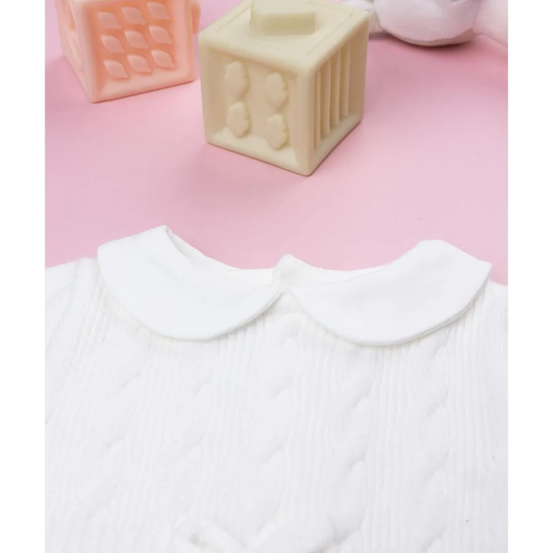 Prenatal Pelele tricot blanco de niña con lazo* Ropa Y Accesorios·Peleles|Recién Nacido·Ropa Y Accesorios