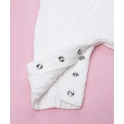 Prenatal Pelele tricot blanco de niña con lazo* Ropa Y Accesorios·Peleles|Recién Nacido·Ropa Y Accesorios