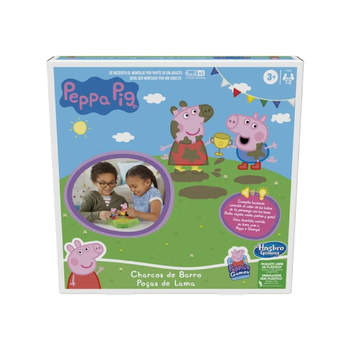 HASBRO GAMING Peppa Pig - Charcos de barro - Juego de mesa