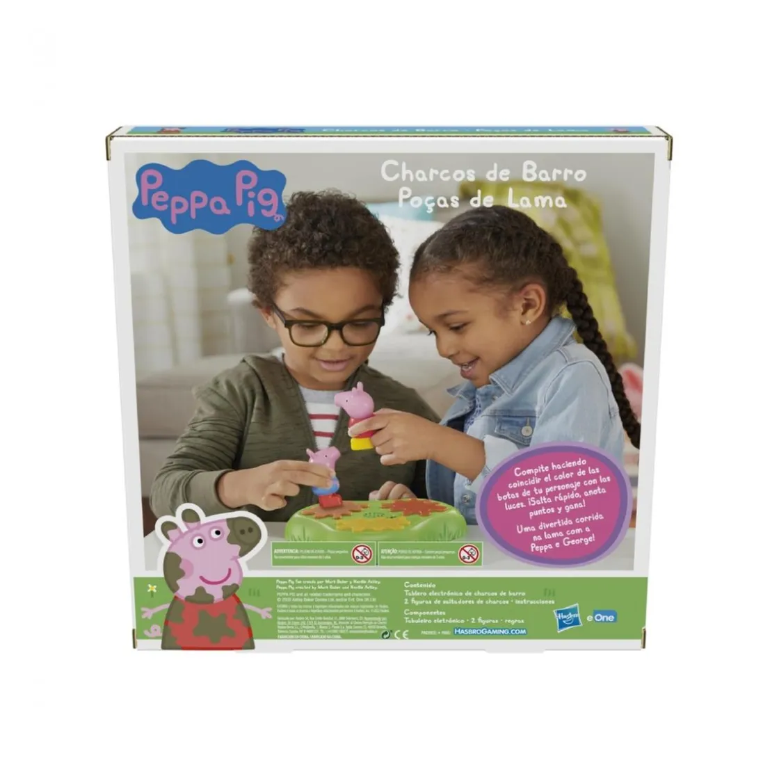 HASBRO GAMING Peppa Pig - Charcos de barro - Juego de mesa