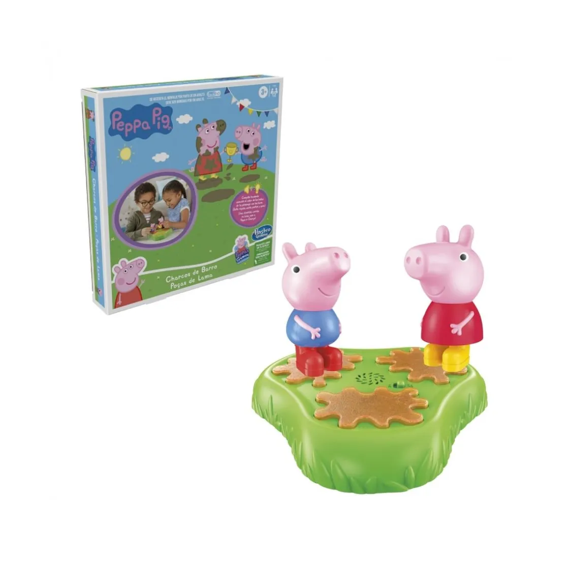 HASBRO GAMING Peppa Pig - Charcos de barro - Juego de mesa