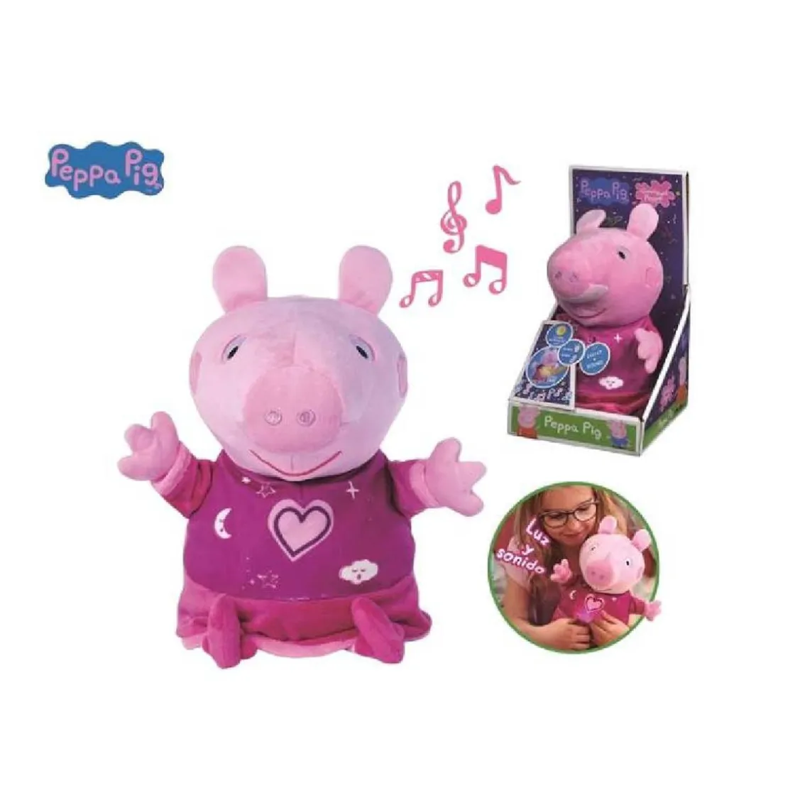 SIMBA Peppa Pig - Peluche buenas noches* Coleccionables Y Mini Mundos