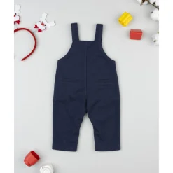 Prenatal Peto azul niño con renos bordados