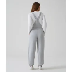 Prenatal Petos premamá de felpa gris para embarazo y lactancia