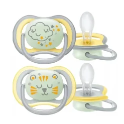 AVENT Philips - 2 chupetes Ultra Air Night - León y Nuves* Biberones Y Chupetes·Chupetes