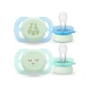 AVENT Philips - 2 chupetes nocturnos Ultra Start verde y azul (0-2m)* Biberones Y Chupetes·Chupetes