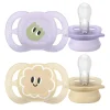 AVENT Philips - 2 chupetes Ultra Start niña lila y amarillo (0-2m)