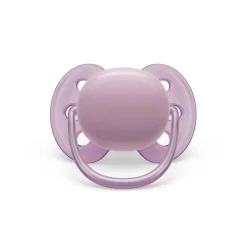AVENT Philips - Chupetes ultra suaves para bebés de 6-18 meses, morado/naranja (2 unidades)* Biberones Y Chupetes·Chupetes