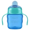PHILIPS AVENT - Vaso azul 200 ml boquilla blanda +6 meses