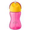 PHILIPS AVENT - Vaso rosa con pajita 300 ml +12 meses* Preparación Comida Y Accesorios·Tazas Y Vasos