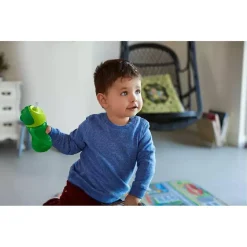PHILIPS AVENT - Vaso verde con pajita 300 ml +12 meses