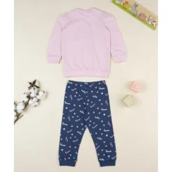 Prenatal Pijama 2 piezas niña rosa/azul