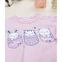 Prenatal Pijama 2 piezas niña rosa/azul