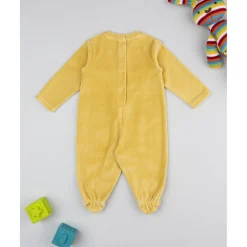 Prenatal Pijama amarillo de terciopelo con ositos