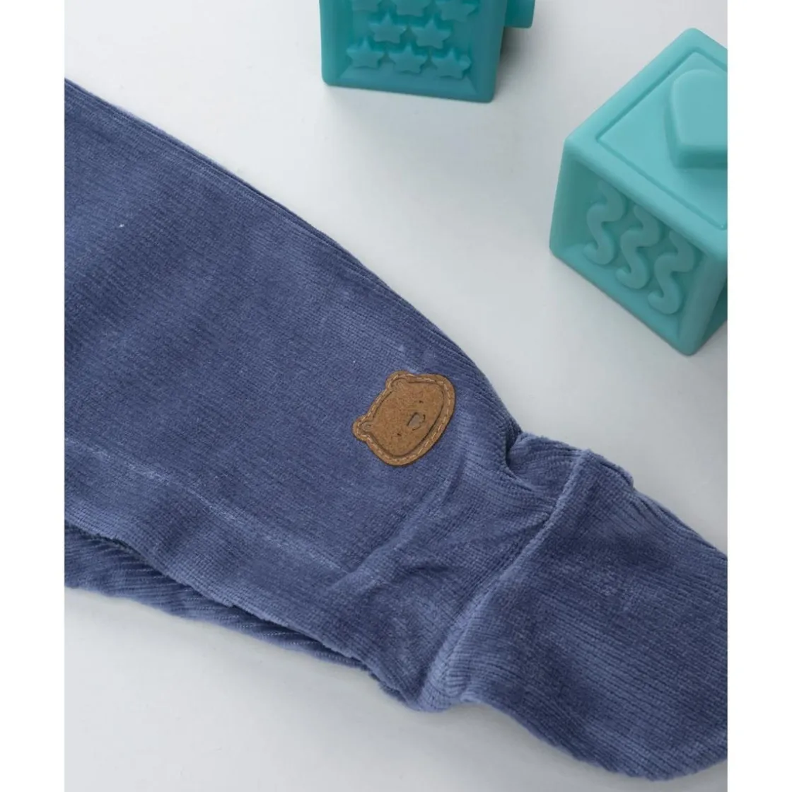 Prenatal Pijama bicolor de bebé en terciopelo con estampado "Mountain"* Ropa Y Accesorios·Peleles|Recién Nacido·Ropa Y Accesorios