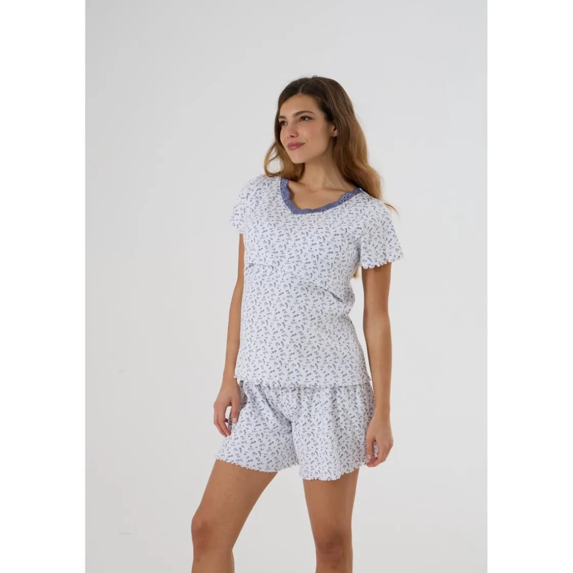 Prenatal Pijama Corto Premamá con Estampado Floral* Premamá·Íntimo Y Noche|Íntimo Y Noche·Pijamas Y Camisones