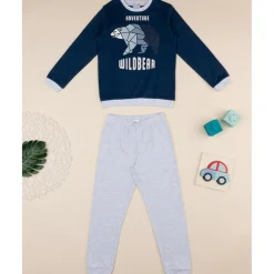 Prenatal Pijama de dos piezas para niño oso polar