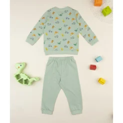 Prenatal Pijama dos piezas niño verde dinosaurios* Descanso Y Ropa Interior·Bebé 3-36 Meses