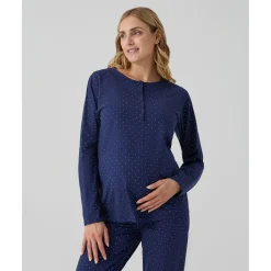Prenatal Pijama dos piezas premamá azul con lunares* Premamá·Íntimo Y Noche|Íntimo Y Noche·Pijamas Y Camisones