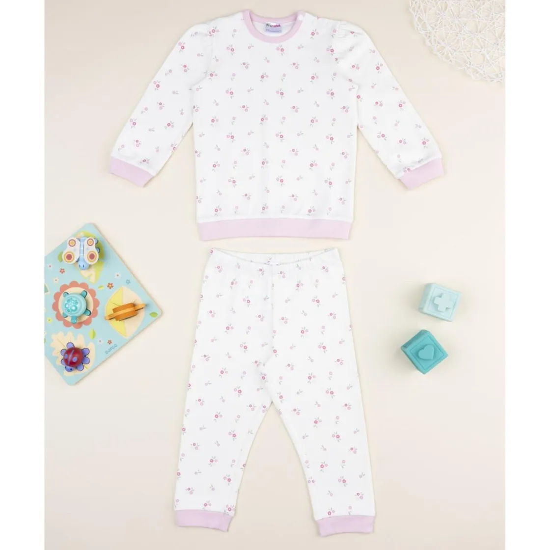 Prenatal Pijama niña flores allover* Descanso Y Ropa Interior·Bebé 3-36 Meses