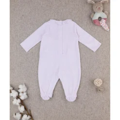 Prenatal Pijama niña rosa con osito bordado