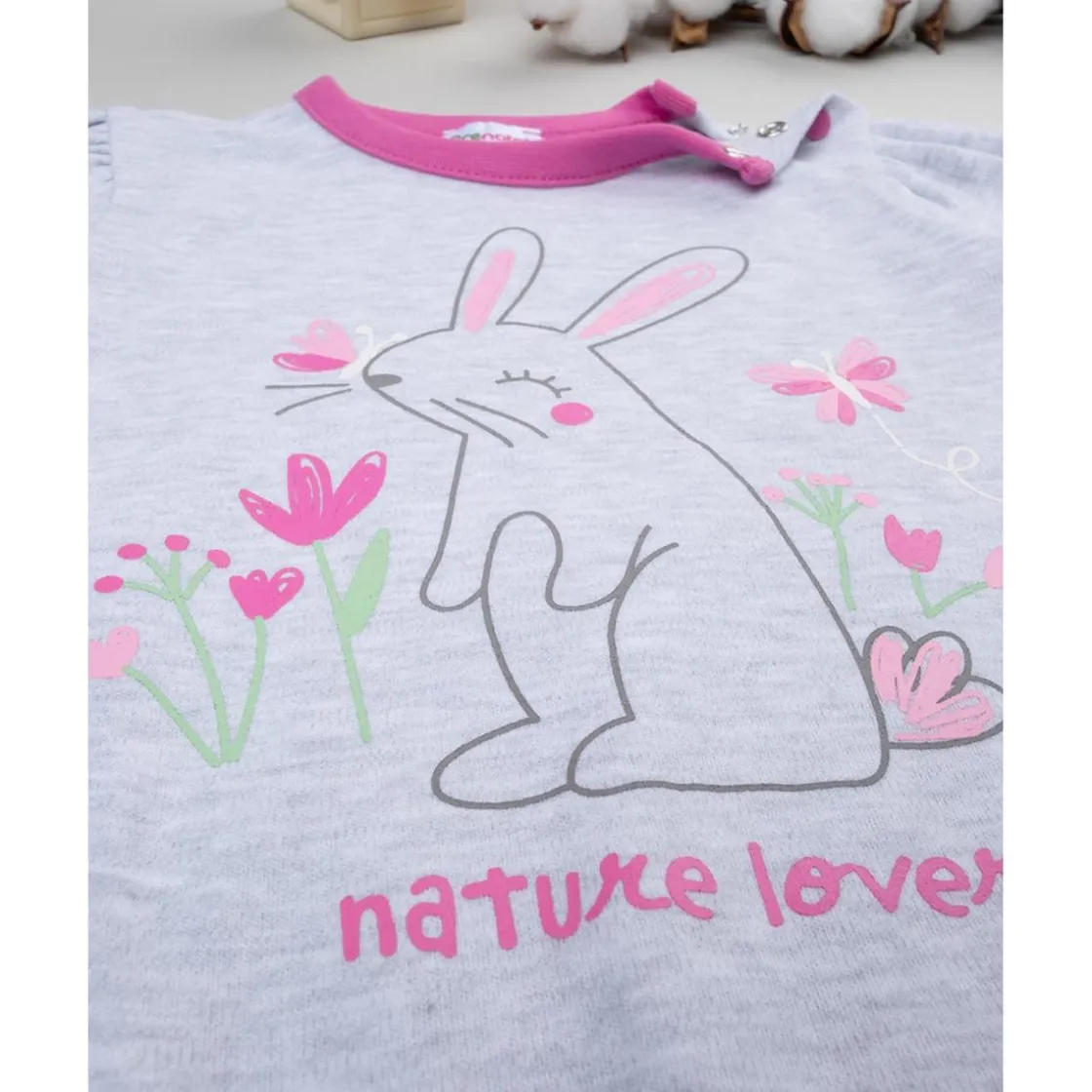 Prenatal Pijama niña rosa 'conejo'