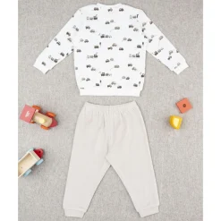 Prenatal Pijama niño beige autos allover* Descanso Y Ropa Interior·Bebé 3-36 Meses