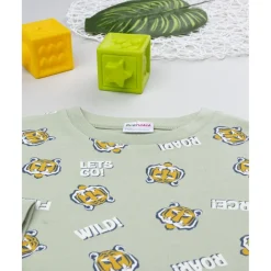 Prenatal Pijama niño verde con estampado de tigre* Descanso Y Ropa Interior·Infantil 2-10 Años