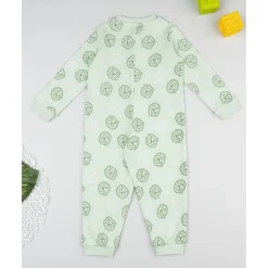 Prenatal Pijama niño verde con leones