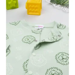 Prenatal Pijama niño verde con leones