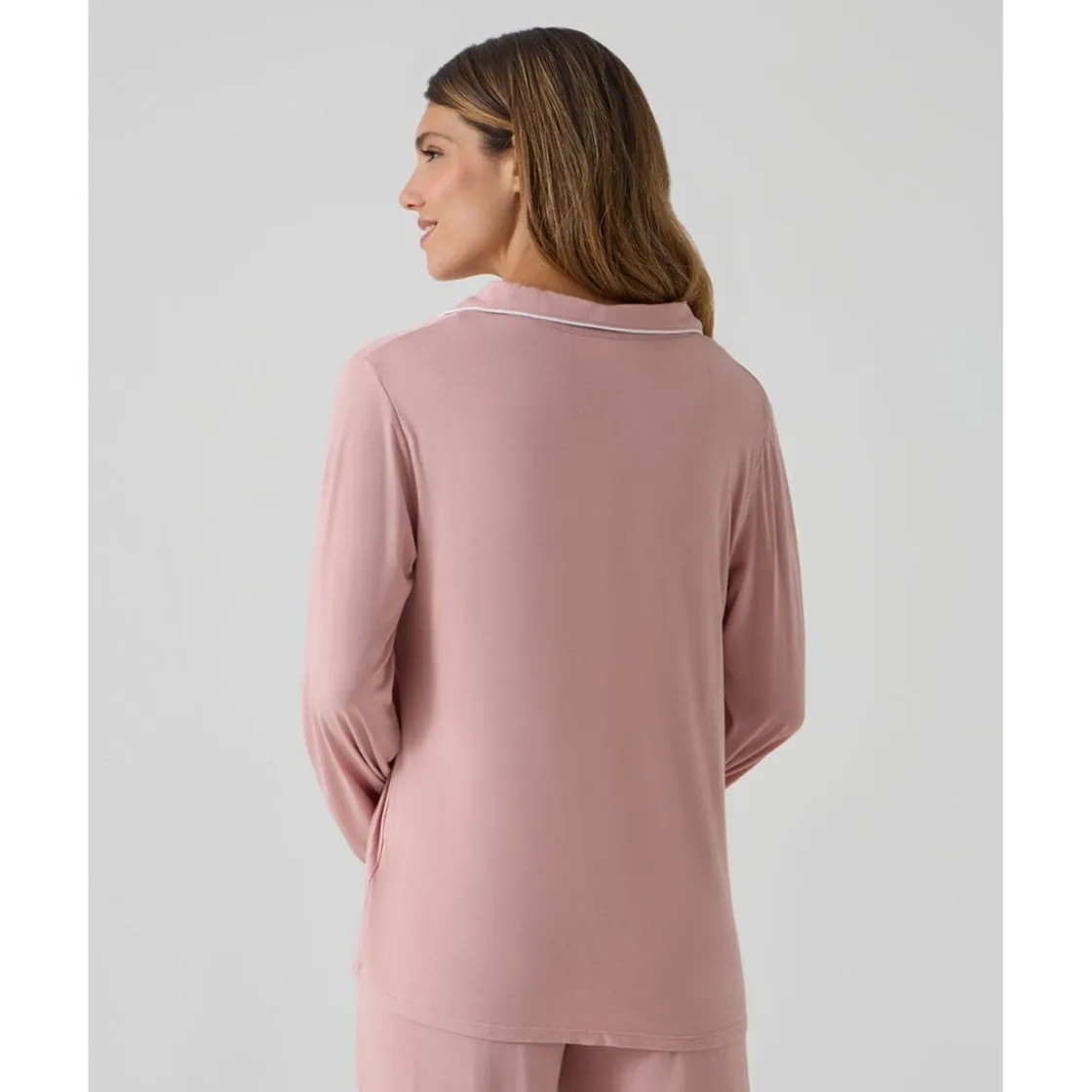 Prenatal Pijama premamá rosa con bolsillo