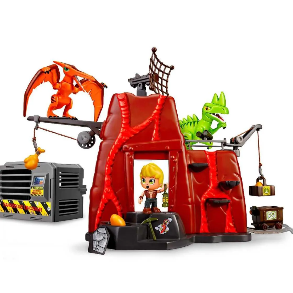 PINYPON - Dinos atacan el campamento Action* Coleccionables Y Mini Mundos