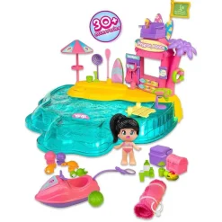PINYPON - Playset de playa con accesorios y mini muñeca ㅤ