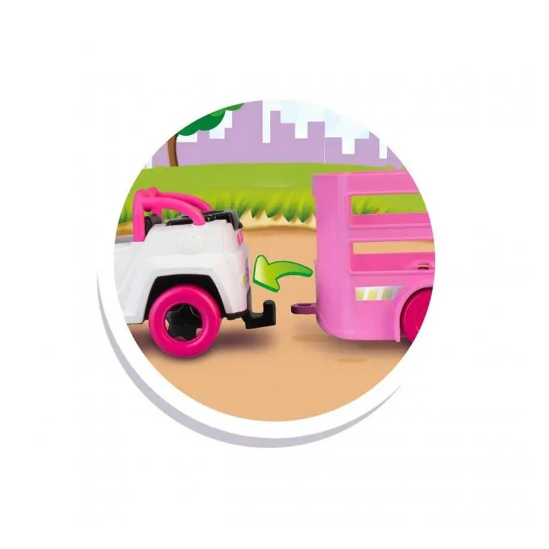 PINYPON - Remolque y caballo con mini muñeca y accesorios Pop&Swap* Coleccionables Y Mini Mundos