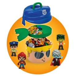 PINYPON Action - Contenedor policía y monstruos