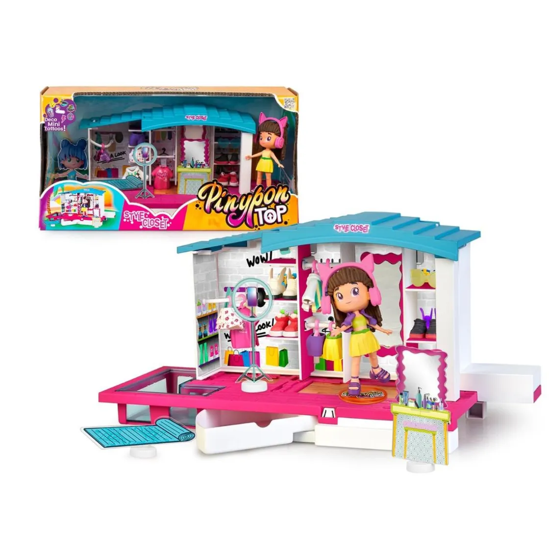 PINYPON Top - Style Closet Playset con figura y accesorios