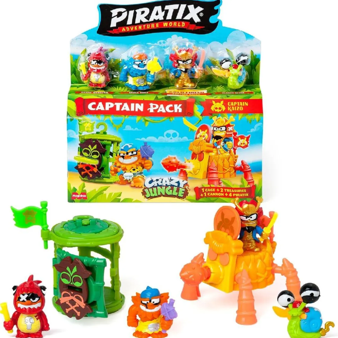 PIRATIX Crazy Jungle - Captain Pack (varios modelos)* Figuras De Acción