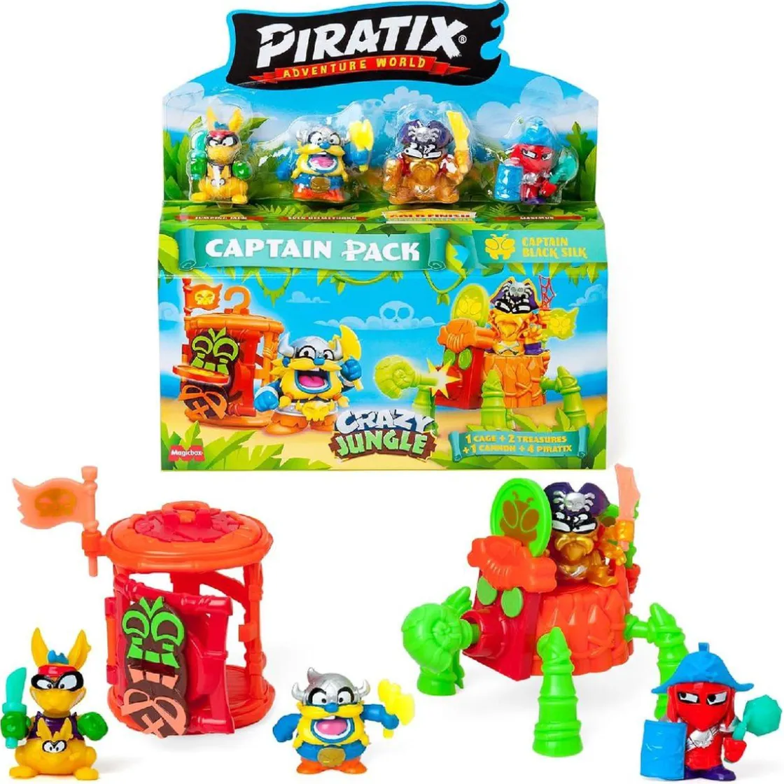 PIRATIX Crazy Jungle - Captain Pack (varios modelos)* Figuras De Acción