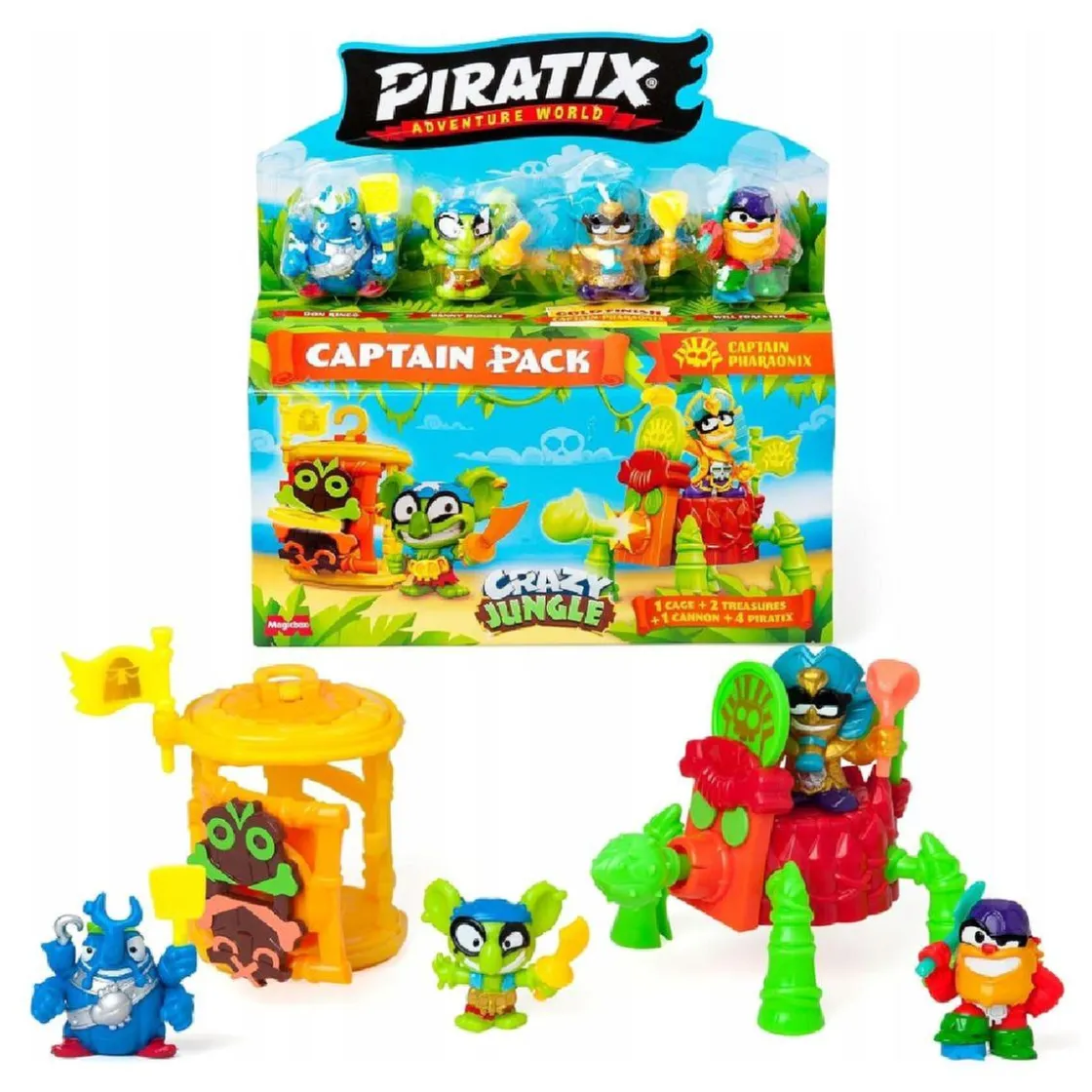 PIRATIX Crazy Jungle - Captain Pack (varios modelos)* Figuras De Acción