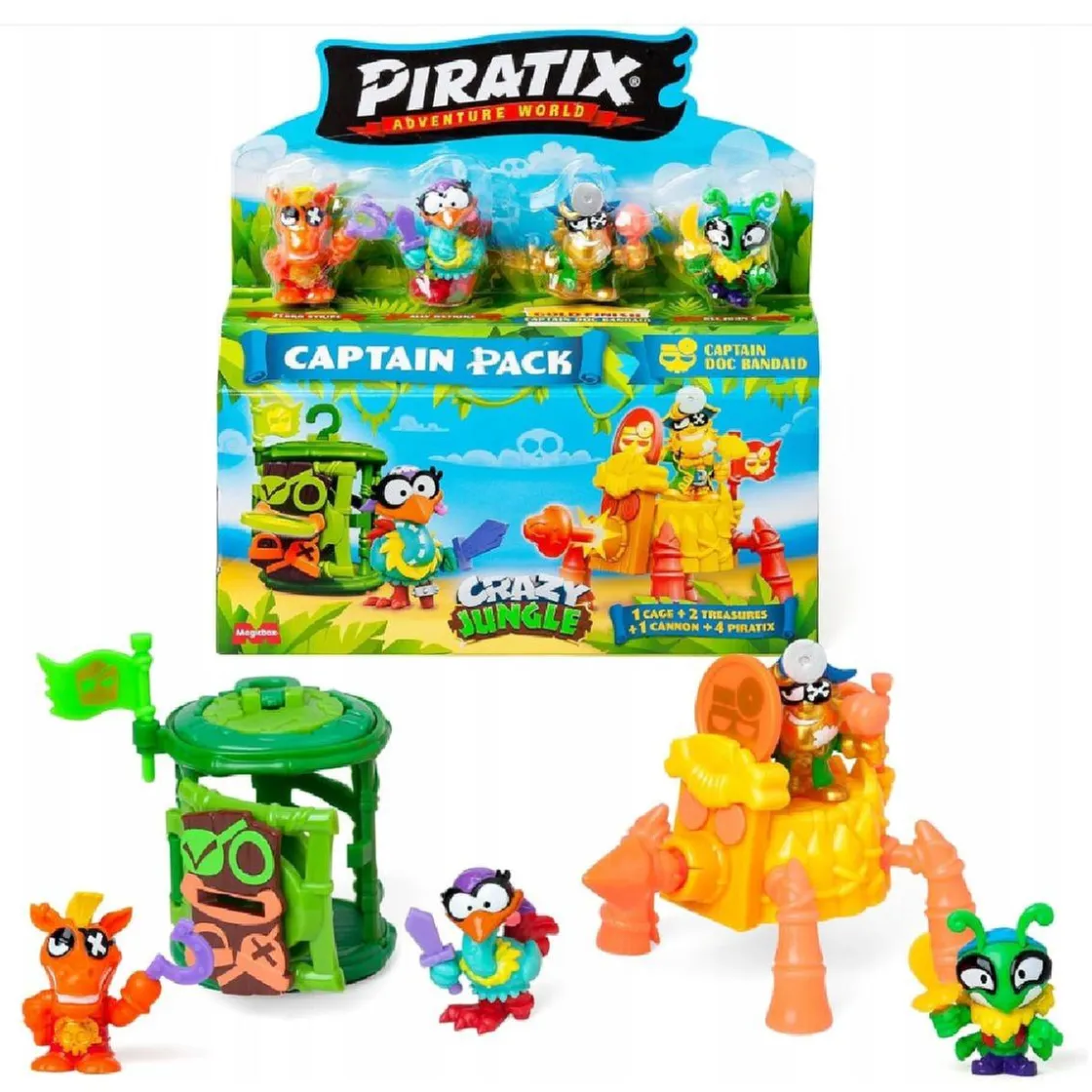 PIRATIX Crazy Jungle - Captain Pack (varios modelos)* Figuras De Acción